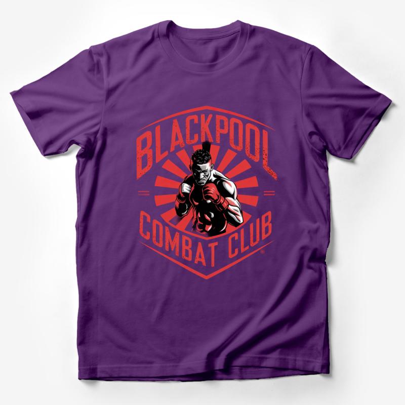 Blackpool Combat Club T-Shirt, Vintage Boxing Graphic Tee, Men's Fitness Apparel, Gym Wear Male T-Shirt