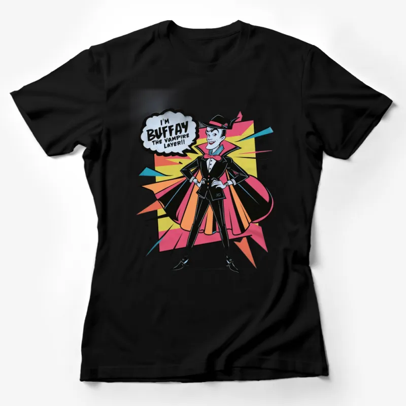 Buffy the Vampire Slayer Inspired Cartoon T-Shirt, Retro Comic Design, Unisex T-Shirt Female T-Shirt