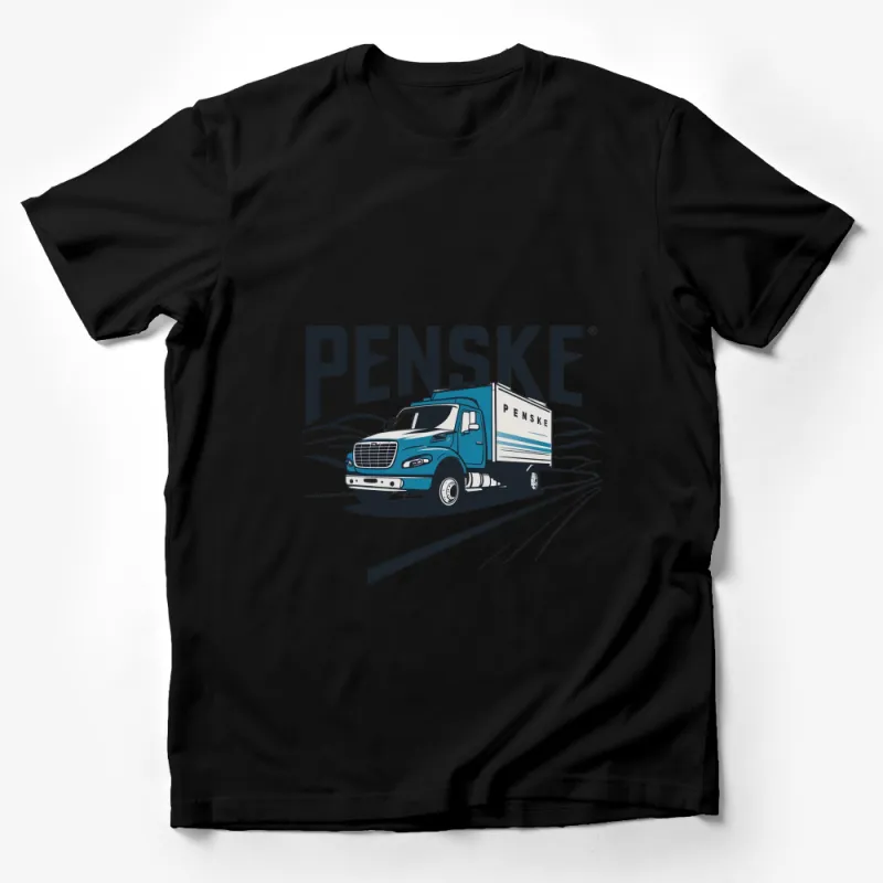 Penske Truck Graphic T-Shirt, Commercial Vehicle Print Tee, Transportation Lover Gift, Adult Unisex Shirt Male T-Shirt