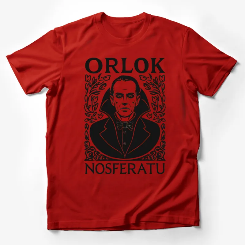 Nosferatu Orlok Vintage Horror Movie Graphic T-Shirt, Classic Film Fan Apparel Male T-Shirt