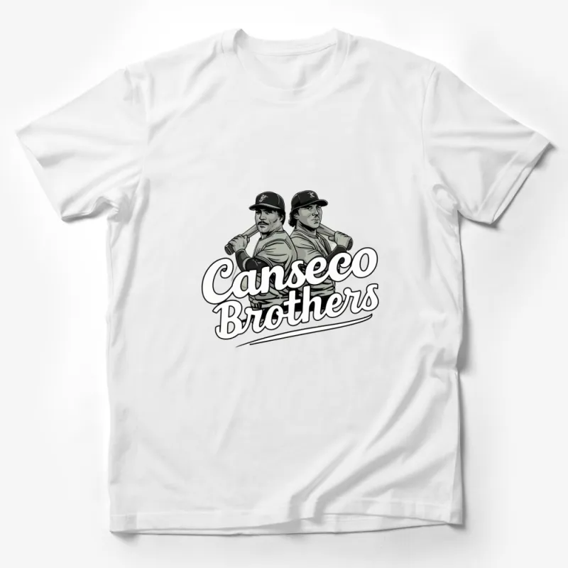 Vintage Baseball Canseco Brothers Graphic T-Shirt, Retro Sports Tee, 90s Nostalgia, Casual Streetwear Top Male T-Shirt