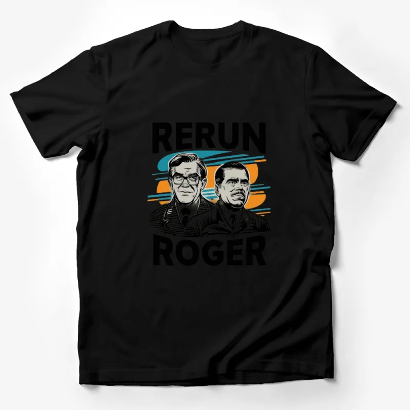 Rerun Roger Vintage Style T-Shirt, Retro Graphic Tee, Classic TV Show, Collector's Item, Fashionable Casual Wear Male T-Shirt