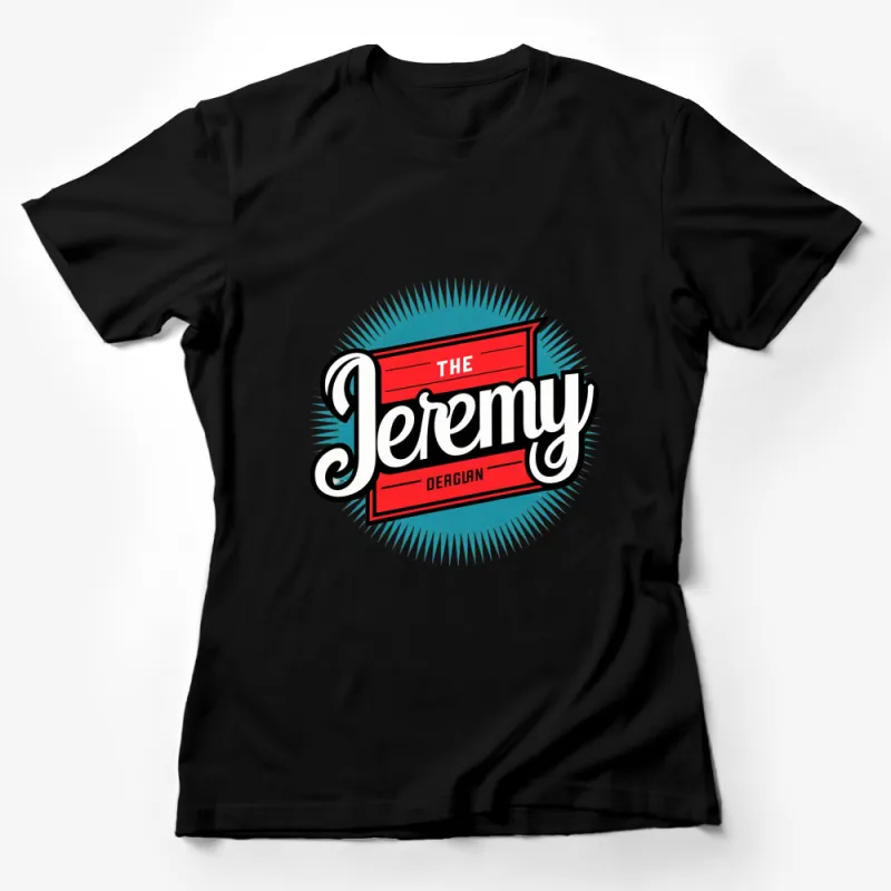 Retro Style The Jeremy Graphic T-Shirt, Vibrant Blue Sunburst, Unisex Tee, Casual Streetwear, Unique Gift Idea Female T-Shirt