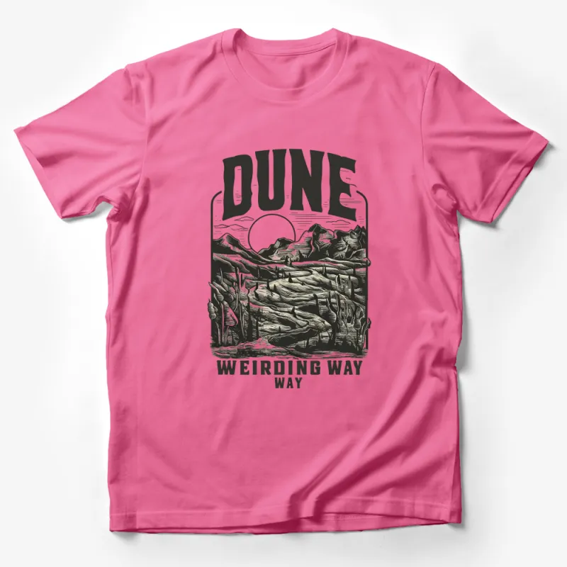 Dune Weirding Way T-Shirt, Desert Landscape Graphic Tee, Sci-Fi Movie Inspired Shirt, Unisex Male T-Shirt