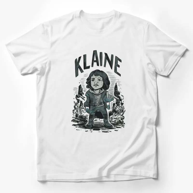 Vintage Klaine Graphic T-Shirt, Retro Style Illustration, Unique Art Print Tee, Cool Fashion Top Male T-Shirt