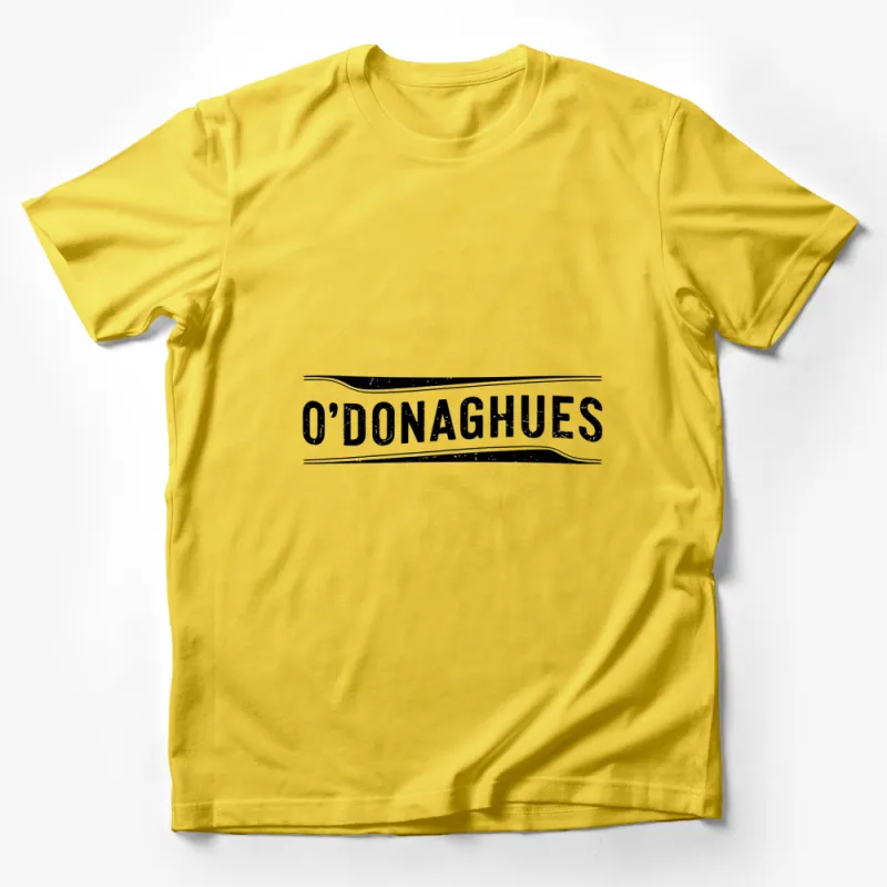 Vintage O'Donaghues Logo T-Shirt, Classic Bar Name Design, Retro Style Tee Male T-Shirt