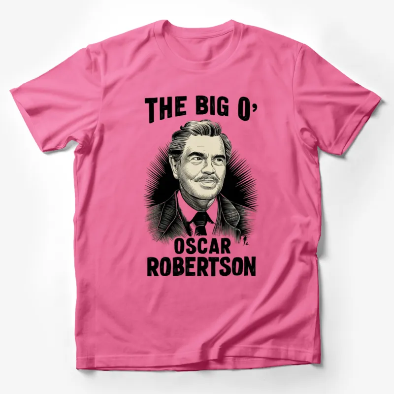 Vintage Oscar Robertson T-Shirt, The Big O Basketball Legend Graphic Tee, Retro Sports Fan Gift Male T-Shirt