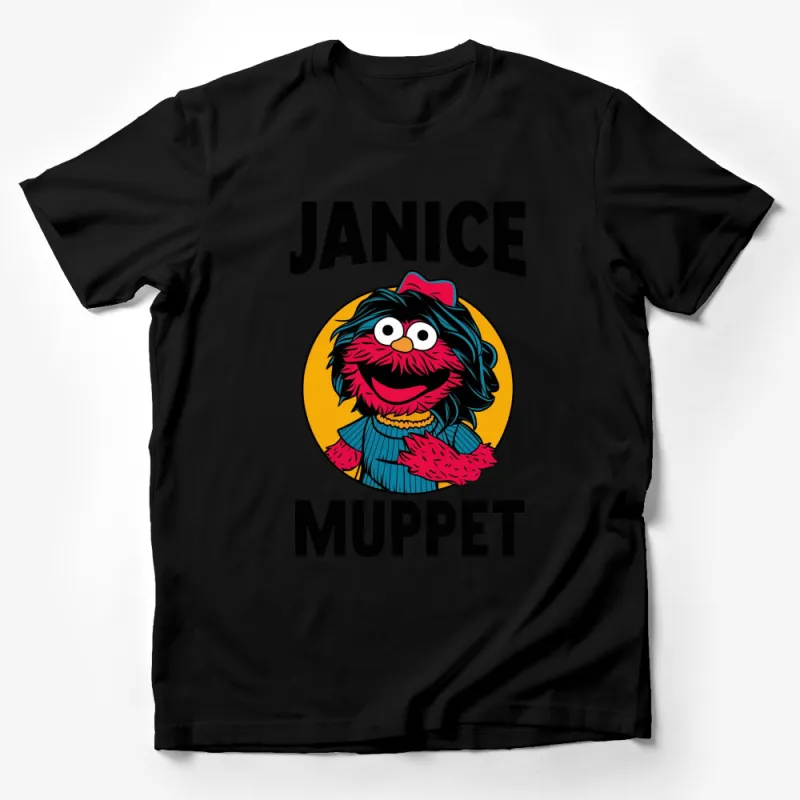 Janice Muppet Character T-Shirt, Vintage Style Retro Graphic Tee, Unisex Adult Clothing Male T-Shirt