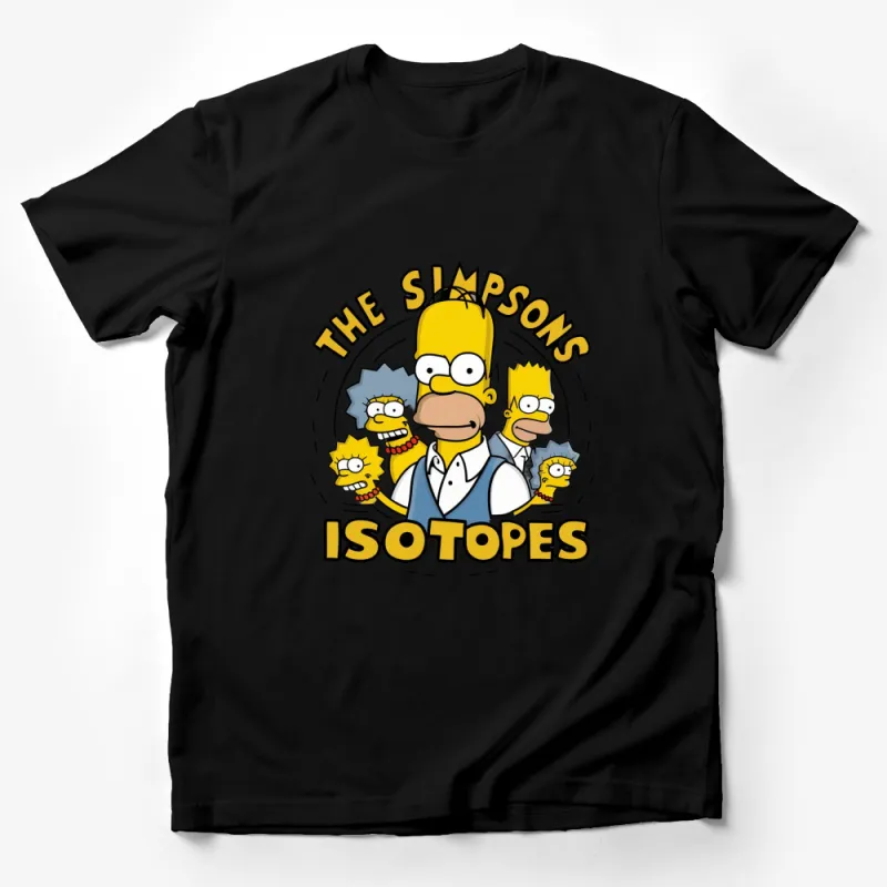 The Simpsons Isotopes Family Cartoon Graphic T-Shirt, Yellow and Blue, Unisex Adult and Kids Sizes Male T-Shirt