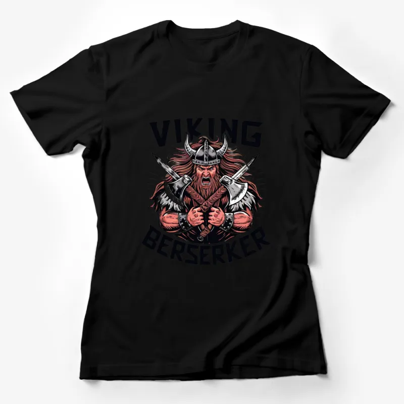 Viking Berserker Graphic T-Shirt, Norse Mythology Warrior, Men's Medieval Fantasy Shirt Female T-Shirt