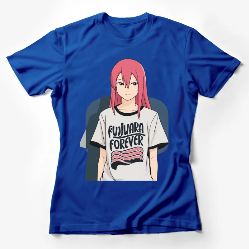 Fujikawa Forever Graphic Tee, Unisex Anime Inspired Shirt, Bold Red and Black Design, Trendy T-Shirt Female T-Shirt