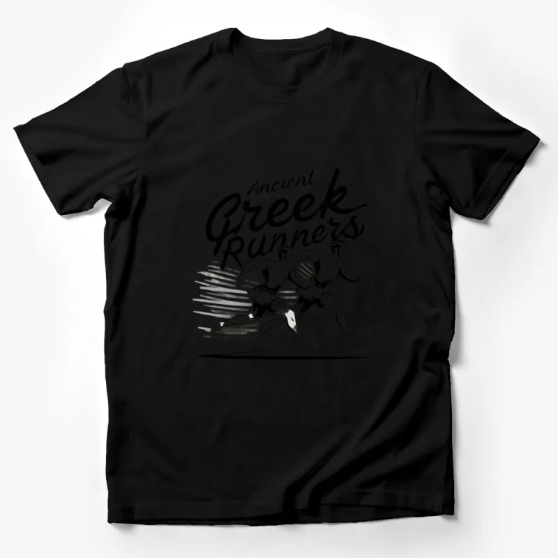 Ancient Greek Runners Graphic T-Shirt, Vintage Mythology Art, Classic Greek Style Athletic Tee Male T-Shirt