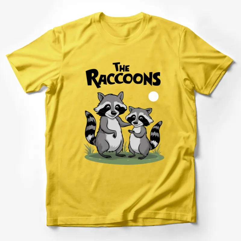 The Raccoons Cute Animal Cartoon T-Shirt, Unisex Graphic Tee, Wildlife Nature Shirt Male T-Shirt