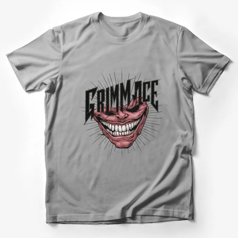 Vintage GRIMMACE Graphic Tee, Distressed Smile Illustration, Unique Unisex T-Shirt Design Male T-Shirt