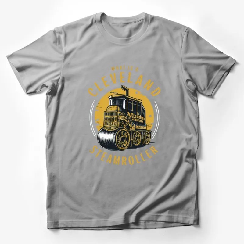 Vintage Cleveland Steamroller T-Shirt, Retro Train Engine Graphic Tee, Unique Railway Shirt Male T-Shirt