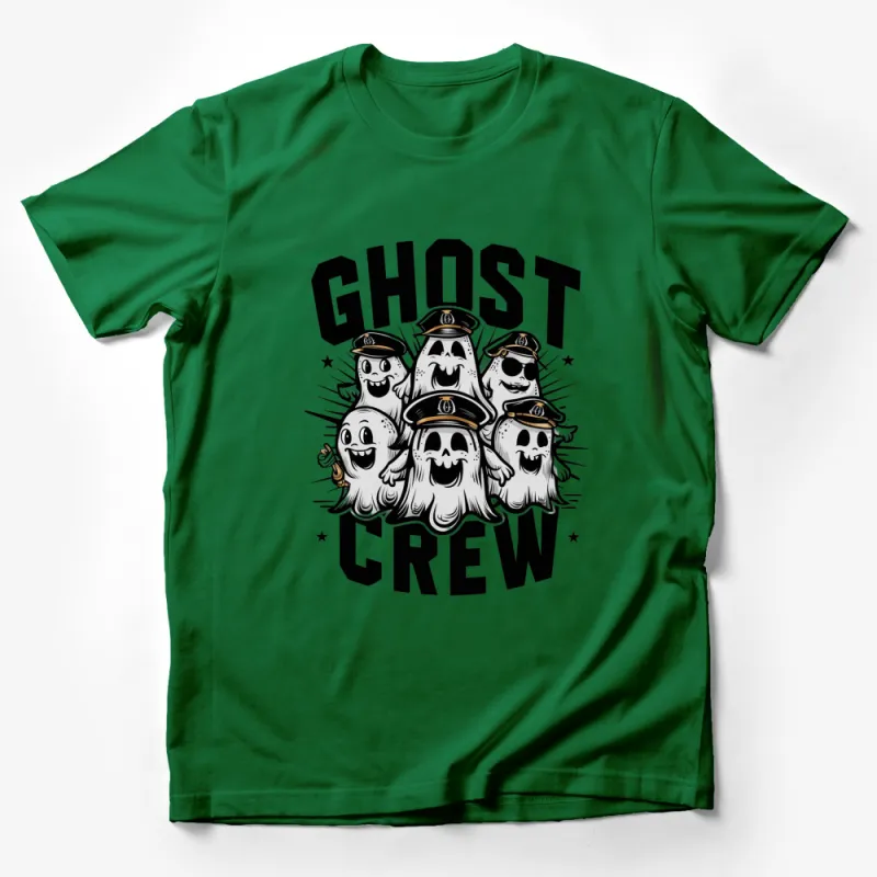 Ghost Crew Cartoon T-Shirt, Funny Ghost Pirate Design, Unisex Graphic Tee Male T-Shirt