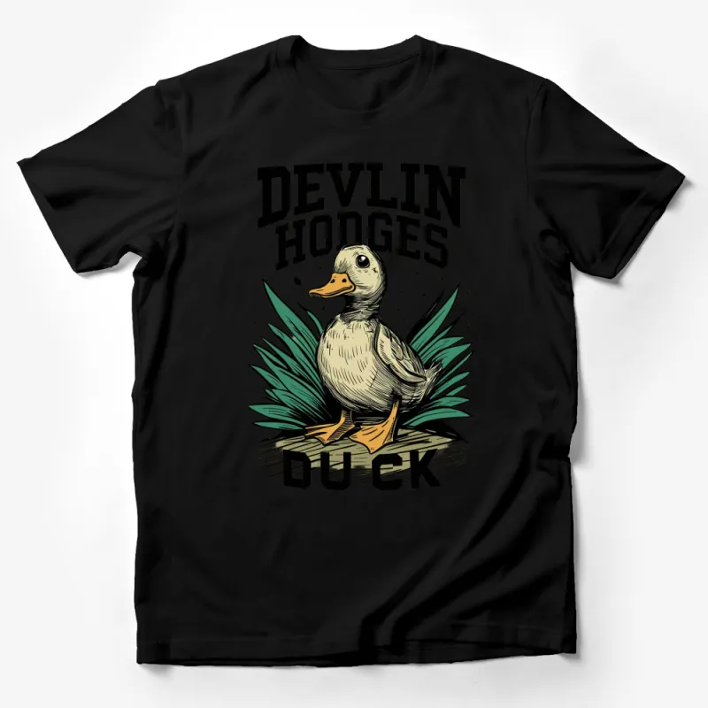 Cool Devlin Hodges Duck Graphic T-Shirt, Fun Cartoon Duck Tee, Unique Bird Lover Shirt Gift Male T-Shirt