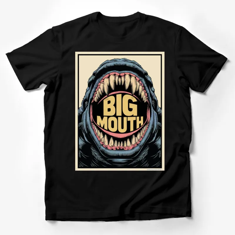 Big Mouth Gorilla Graphic T-Shirt | Bold Pop Art Style Animal Tee, Retro Vintage Inspired Design, Unisex Male T-Shirt