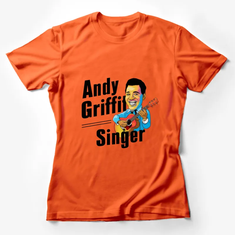 Andy Griffith Singer T-Shirt, Vintage Style Music Tee, Colorful Retro Graphic Shirt, Classic TV Gift Female T-Shirt