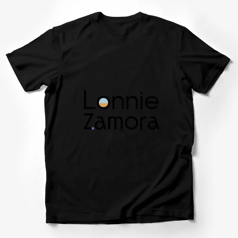 Lonnie Zamora Graphic T-Shirt, Modern Typography, Minimalist Design Tee, Unique Text Style Male T-Shirt