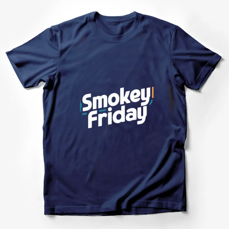 Smokey Friday Bold Graphic T-Shirt, Unisex Casual Wear, Black and Colorful Tee Male T-Shirt