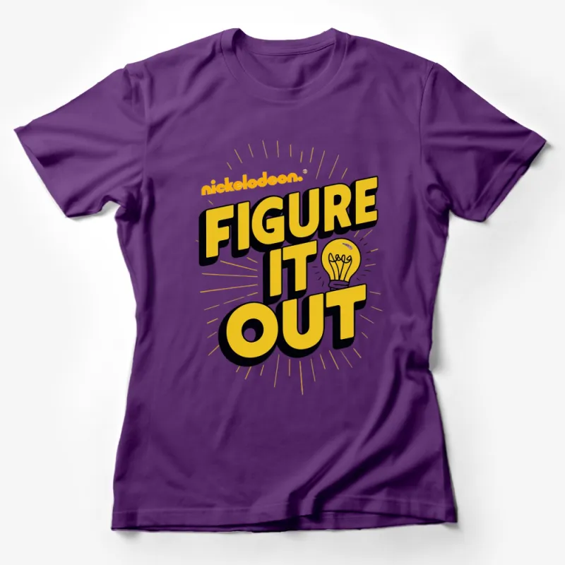 Nickelodeon Figure It Out T-Shirt, Vintage 90s Game Show Tee, Retro Graphic Shirt, Unisex TV Show Fan T-Shirt Female T-Shirt