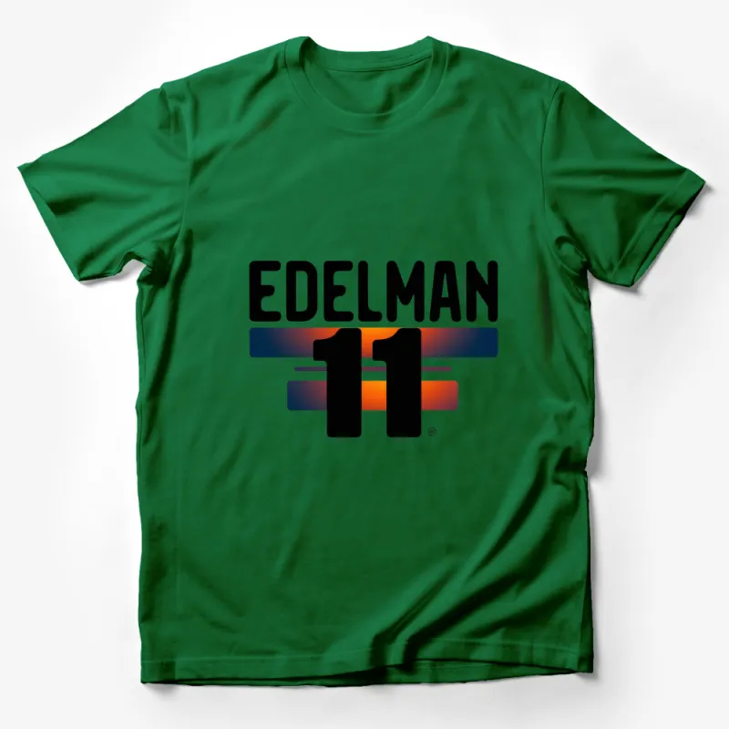 Vintage Edelman 11 Football Fan T-Shirt, Retro Sports Graphic Tee, Colorful Athletic Shirt Male T-Shirt