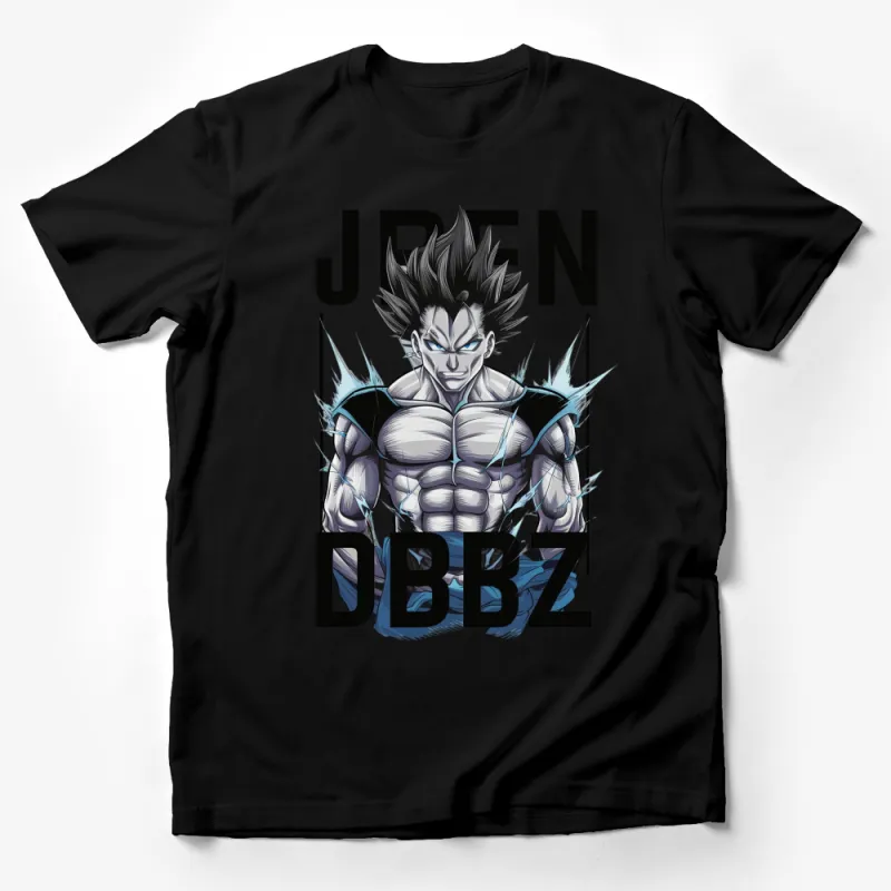 Jiren Inspired Anime Graphic T-Shirt, DBBZ Fan Art Tee, Bold Print, Great for Anime Lovers Male T-Shirt