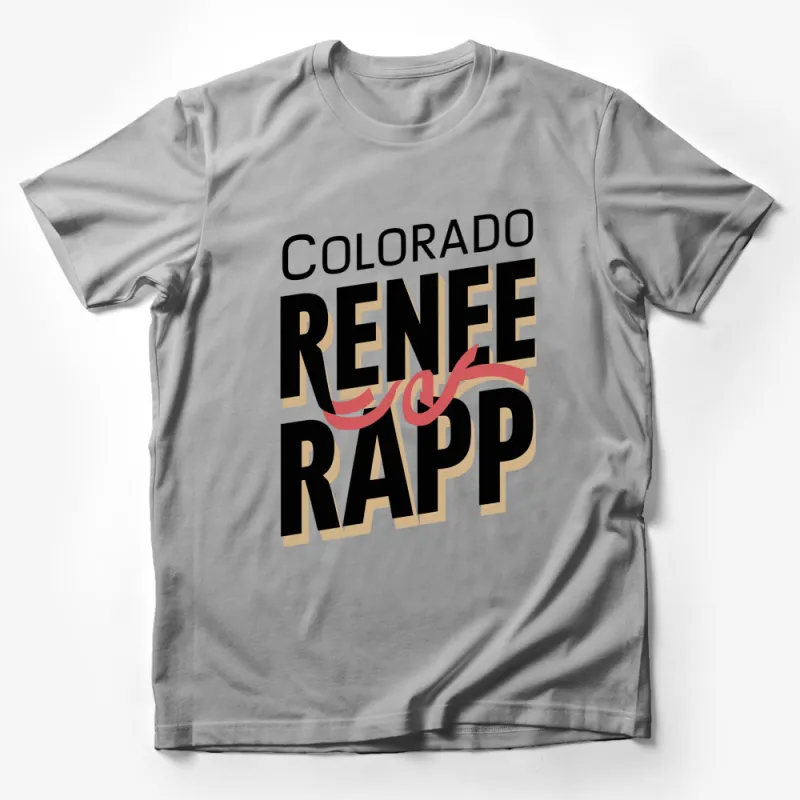 Colorado Renee Rapp Graphic Tee, Bold Black and White Design Unisex T-Shirt Male T-Shirt