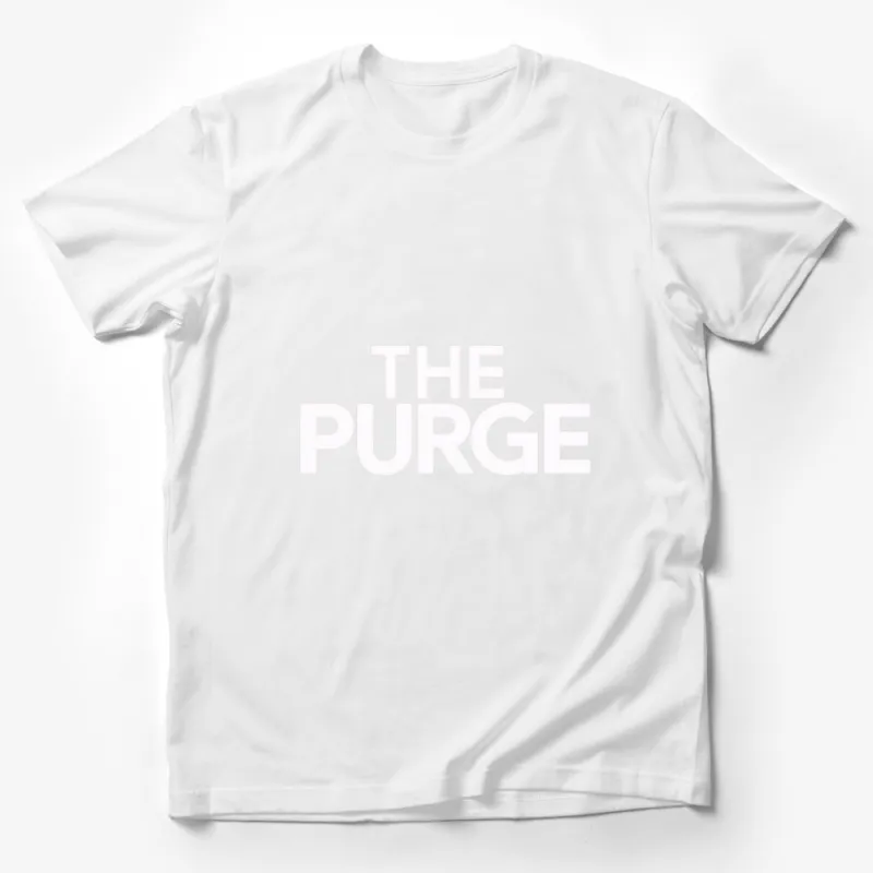 The Purge Movie Inspired Graphic T-Shirt, Bold Black and White Tee, Unisex Film Fan Apparel Male T-Shirt