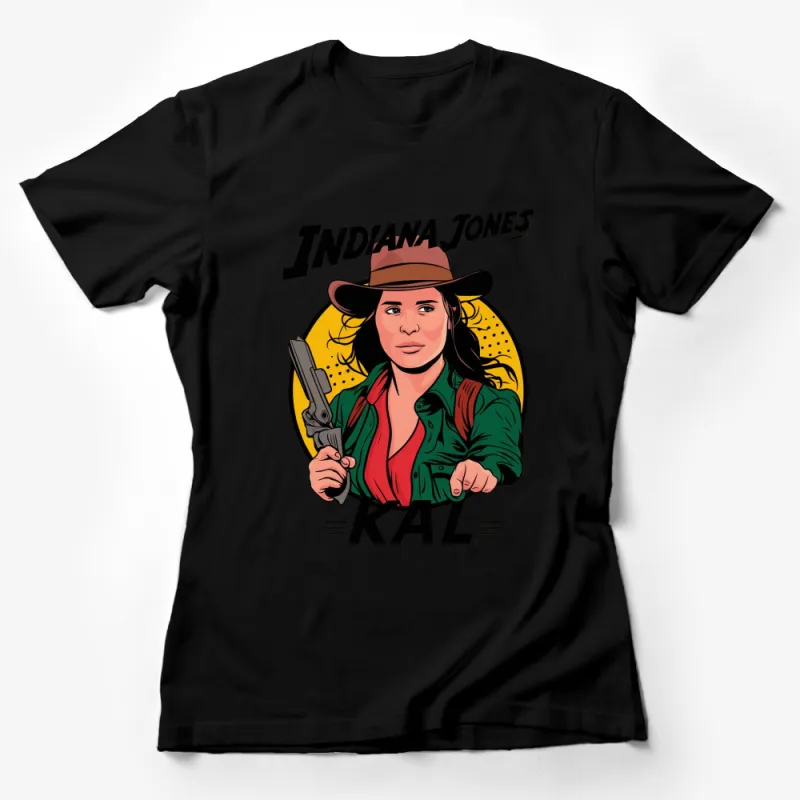 Indiana Jones Inspired T-Shirt, Vintage Adventure Movie Graphic Tee, Unique Retro Shirt Design Female T-Shirt