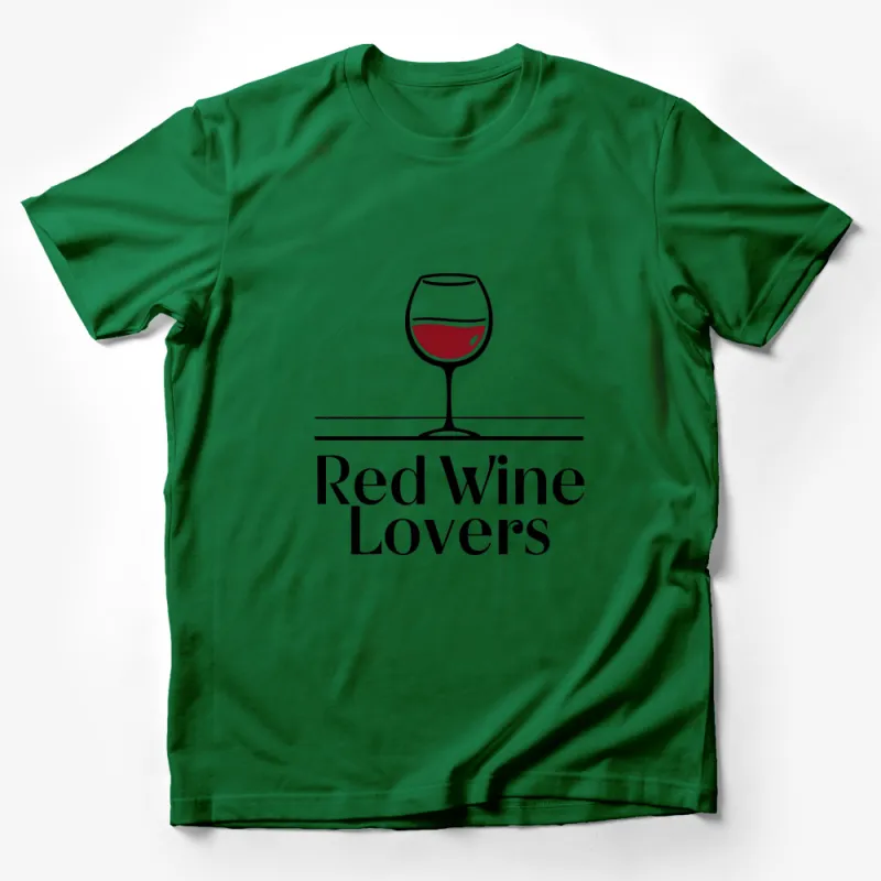 Red Wine Lovers T-Shirt, Wine Glass Graphic, Unisex Tee for Wine Enthusiasts Male T-Shirt