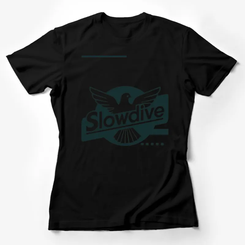 Vintage Slowdive Band Logo T-Shirt, Classic Indie Music Fan Apparel, Unisex Graphic Tee Female T-Shirt