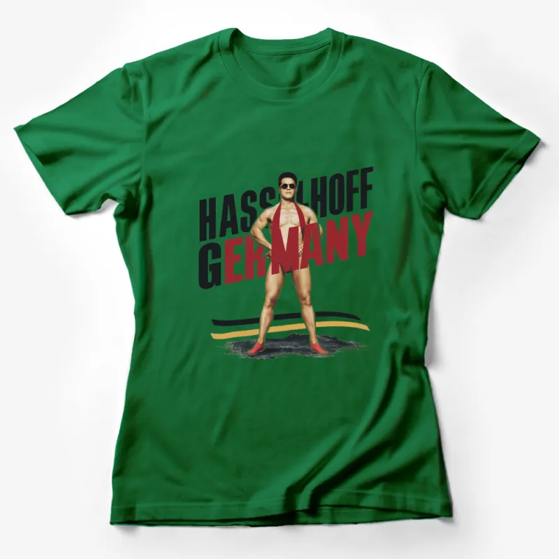 Vintage Style David Hasselhoff Germany Graphic Tee, Retro Pop Culture Inspired T-Shirt, Unique Gift Idea Female T-Shirt