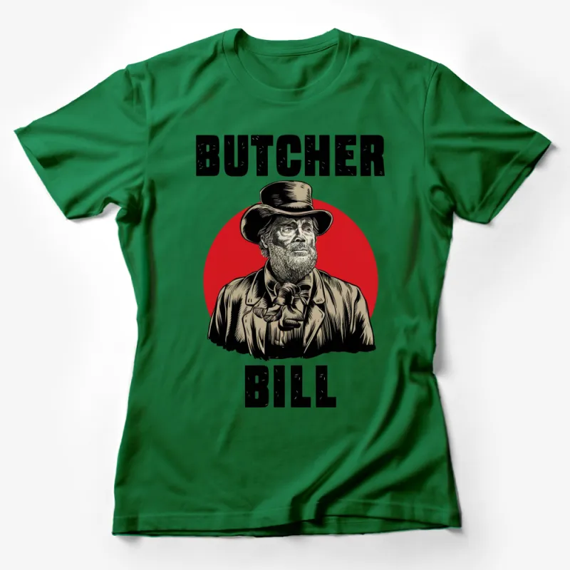 Butcher Bill Vintage Style Graphic T-Shirt, Retro Print, Old School Cool Illustration Tee, Unique Fashion Top Female T-Shirt