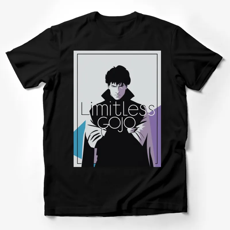 Limitless Gojo Anime Inspired Graphic T-Shirt, Stylish Manga Character Tee, Unisex Fashion Male T-Shirt