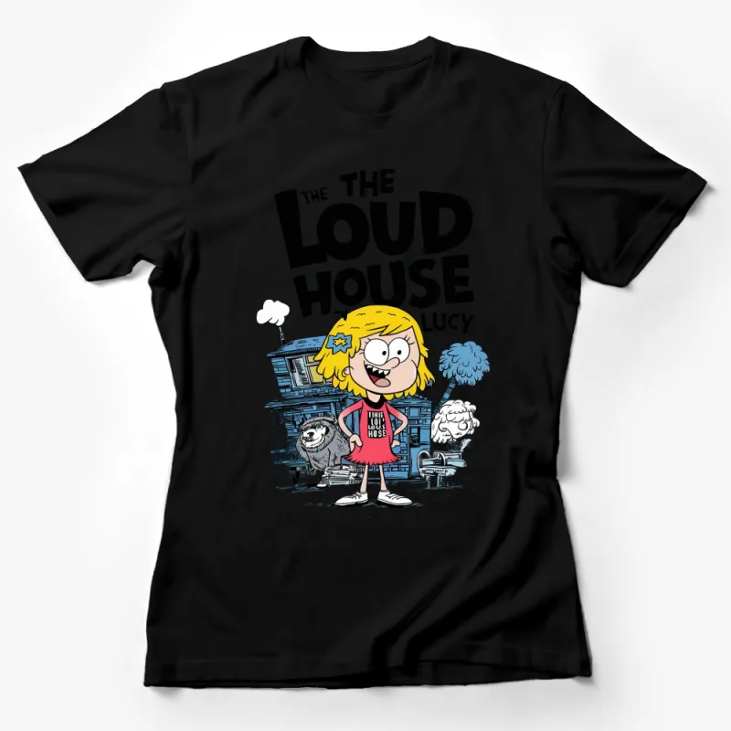 The Loud House Lucy T-Shirt, Cartoon Fan Art Tee, Unisex Kids and Adult Sizes Female T-Shirt