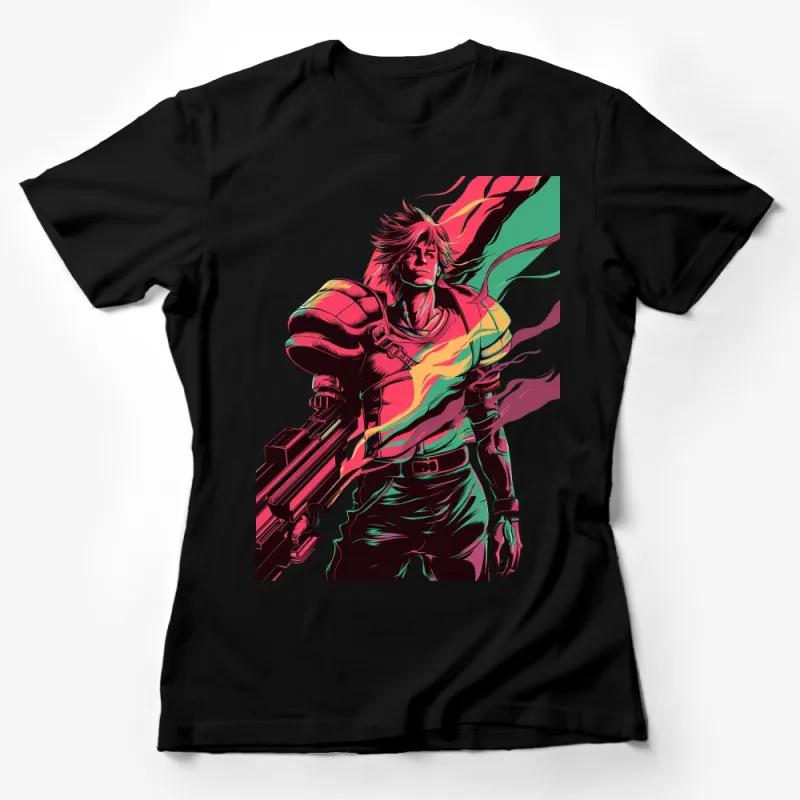 Rainbow Warrior Design T-Shirt, Vibrant Colorful Art Print, Fashionable Streetwear Top, Unisex Graphic Tee Female T-Shirt