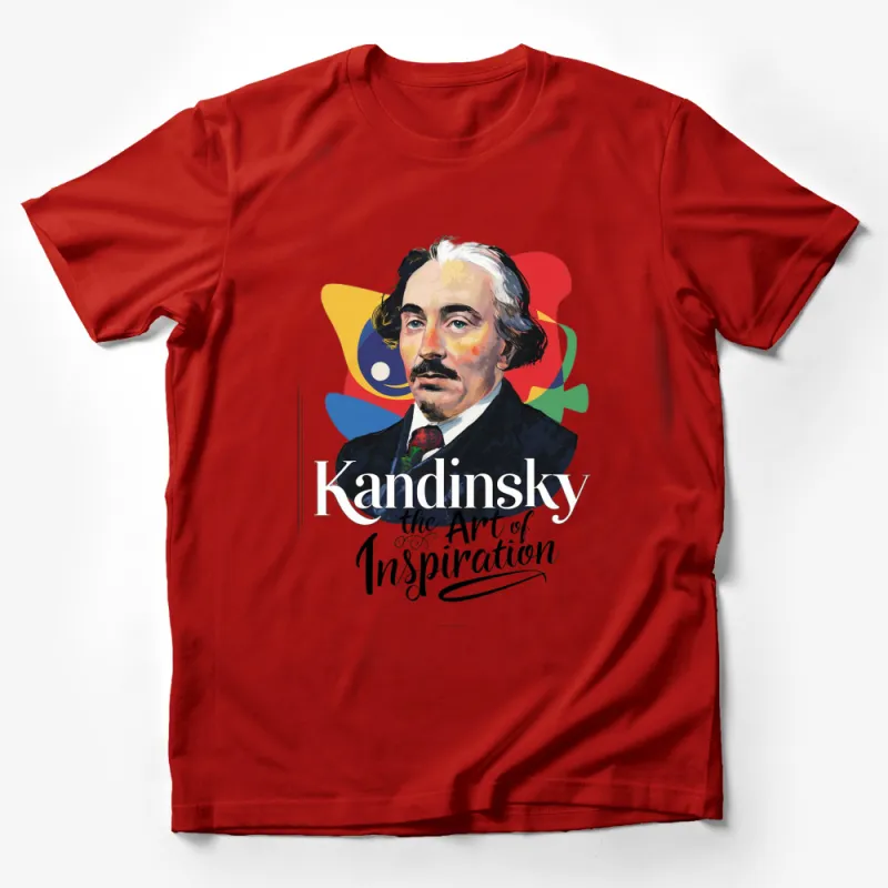 Kandinsky Art of Inspiration T-Shirt, Colorful Abstract Artist Portrait Tee, Unique Art Lover Gift Male T-Shirt