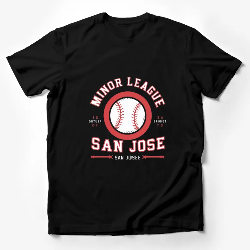 San Jose Minor League Baseball T-Shirt, Vintage Sports Tee, Unisex Apparel Male T-Shirt