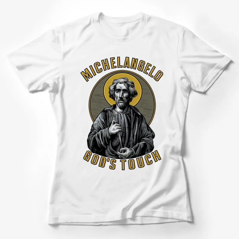 Michelangelo God's Touch Renaissance Art T-Shirt, Vintage Style Graphic Tee, Art Lover Gift Female T-Shirt