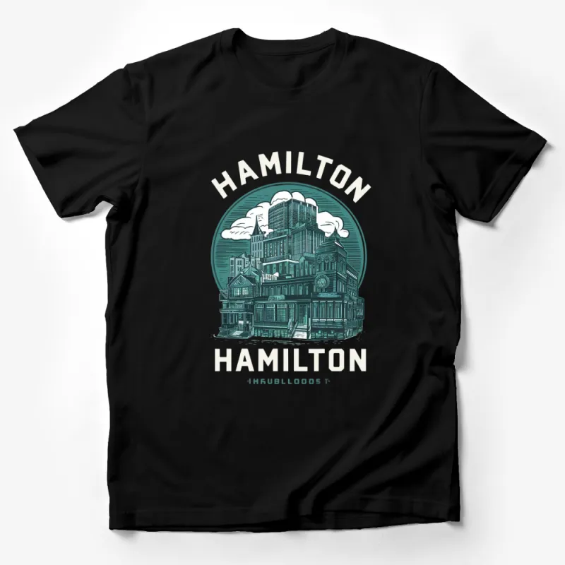 Vintage Hamilton Cityscape T-Shirt, Retro Skyline Graphic Tee, Urban Inspired Unisex T-shirt Male T-Shirt