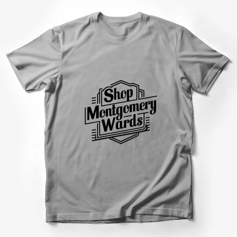 Vintage Montgomery Wards Logo T-Shirt, Classic Retail Brand, Nostalgic Clothing Line, Gift Idea Male T-Shirt