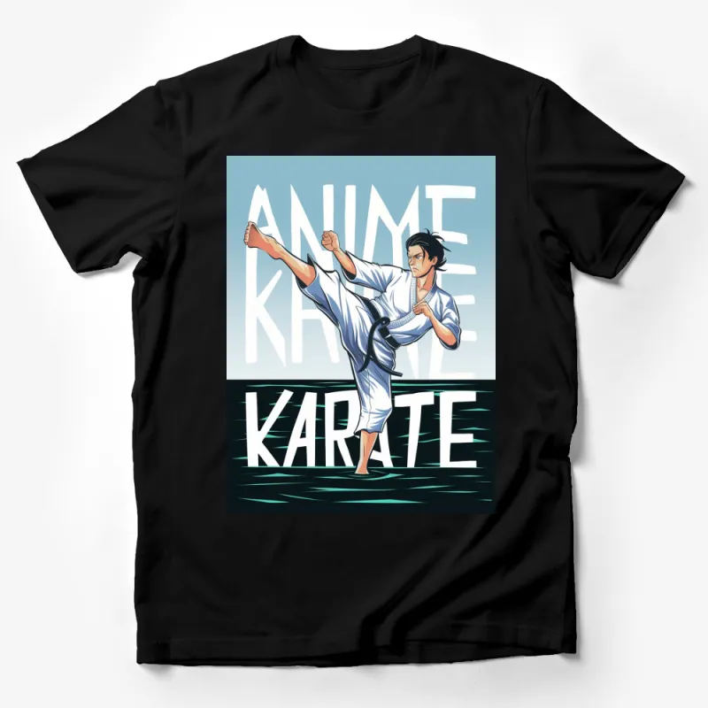 Cool Anime Karate T-Shirt, Martial Arts Graphic Tee, Unisex Anime Lover Shirt, Gift for Karate Fans Male T-Shirt