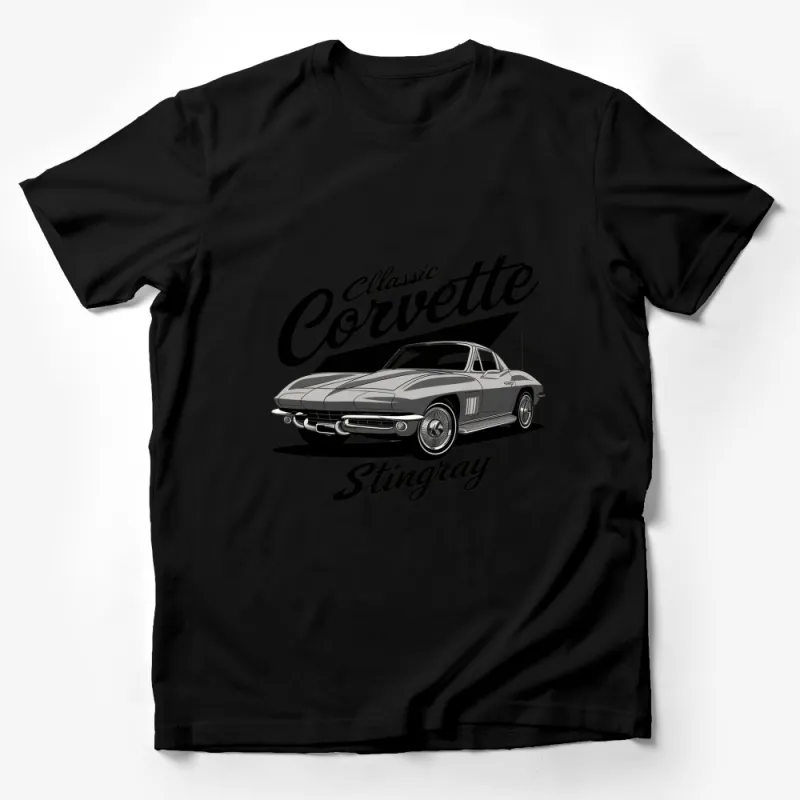 Classic Corvette Stingray T-Shirt, Vintage Car Enthusiast, Collector Gift, Retro Auto Tee Male T-Shirt