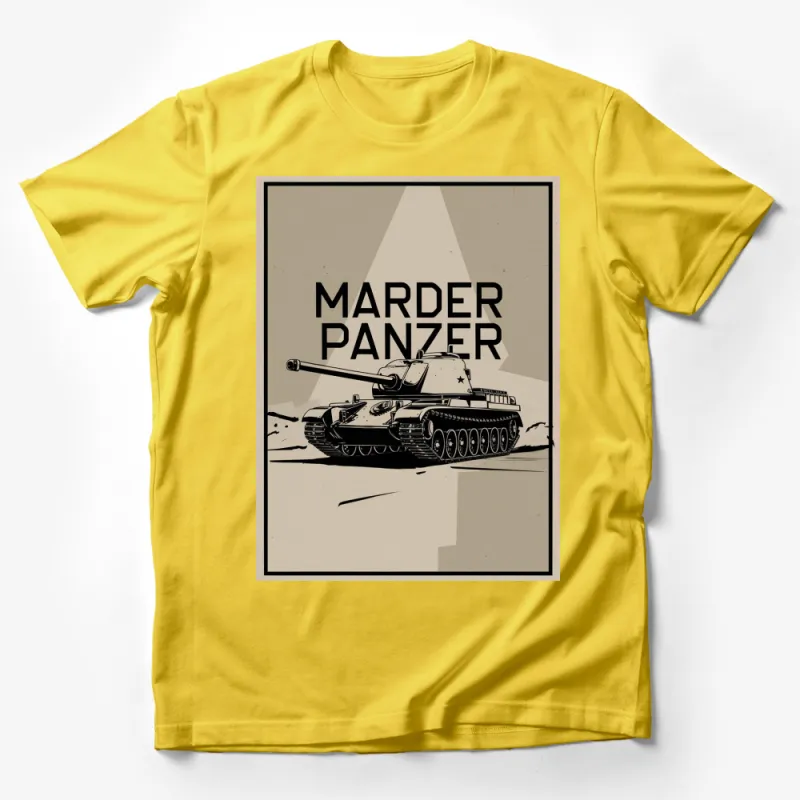 Vintage Marder Panzer Tank T-Shirt, Classic Military Vehicle Tee, Army War History Enthusiasts, Gift for Veterans Male T-Shirt