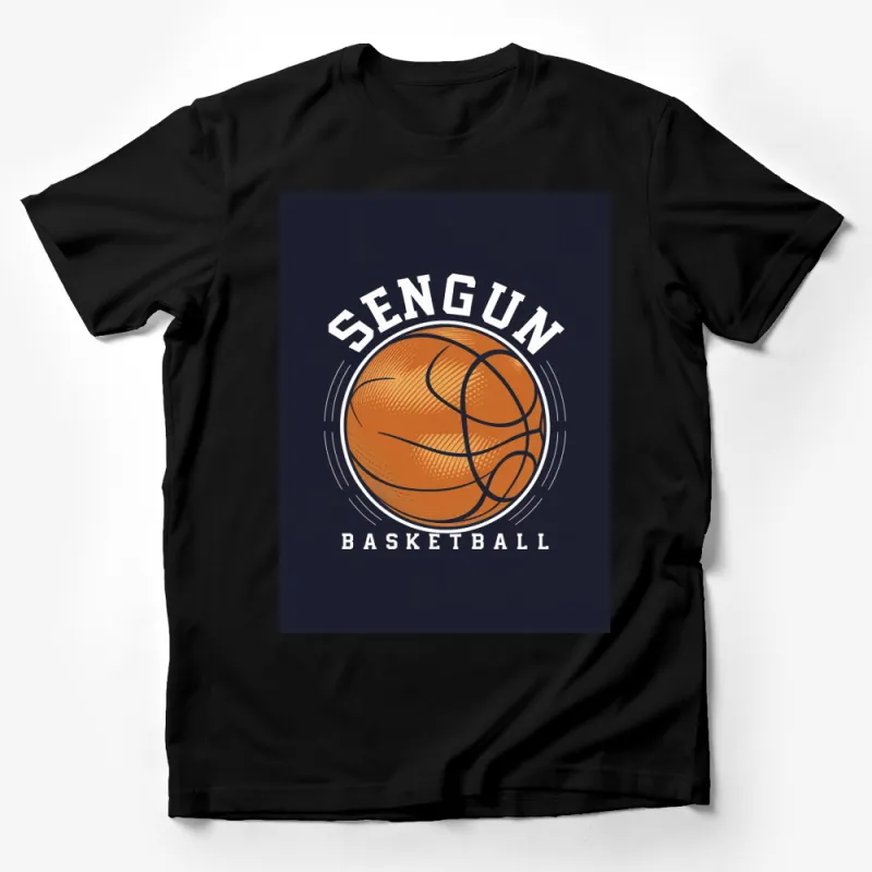 Sengun Basketball Graphic T-Shirt Men's Women's Casual Sportswear Tee Dark Navy Male T-Shirt