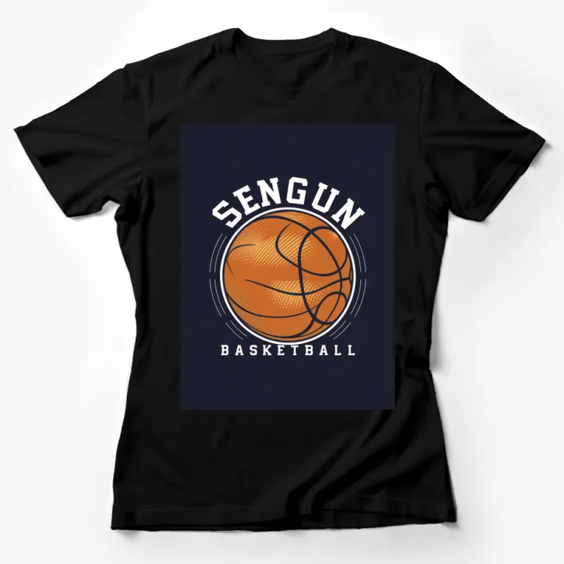 Sengun Basketball Graphic T-Shirt Men's Women's Casual Sportswear Tee Dark Navy Female T-Shirt