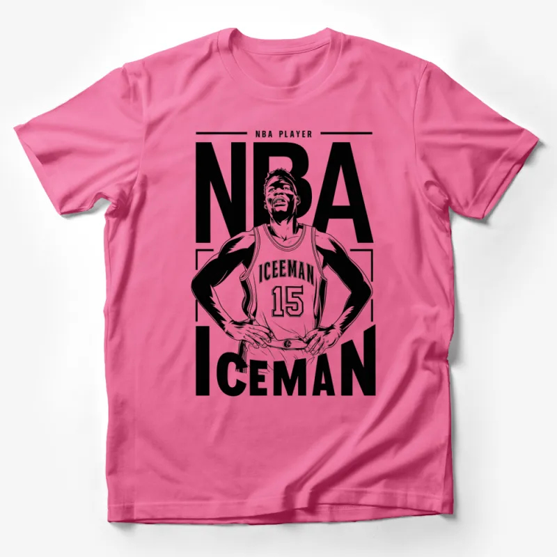 NBA Iceman Player Number 15 Basketball Fan Graphic T-Shirt, Unisex Stylish Sports Apparel Male T-Shirt