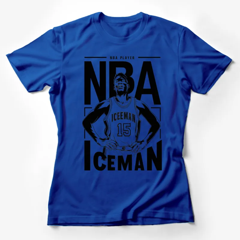 NBA Iceman Player Number 15 Basketball Fan Graphic T-Shirt, Unisex Stylish Sports Apparel Female T-Shirt